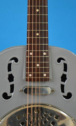 1930s Dobro Regal Fiddle Edge Resonator Fretboard dots