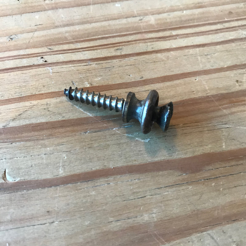 National Triolian Strap Button and Screw